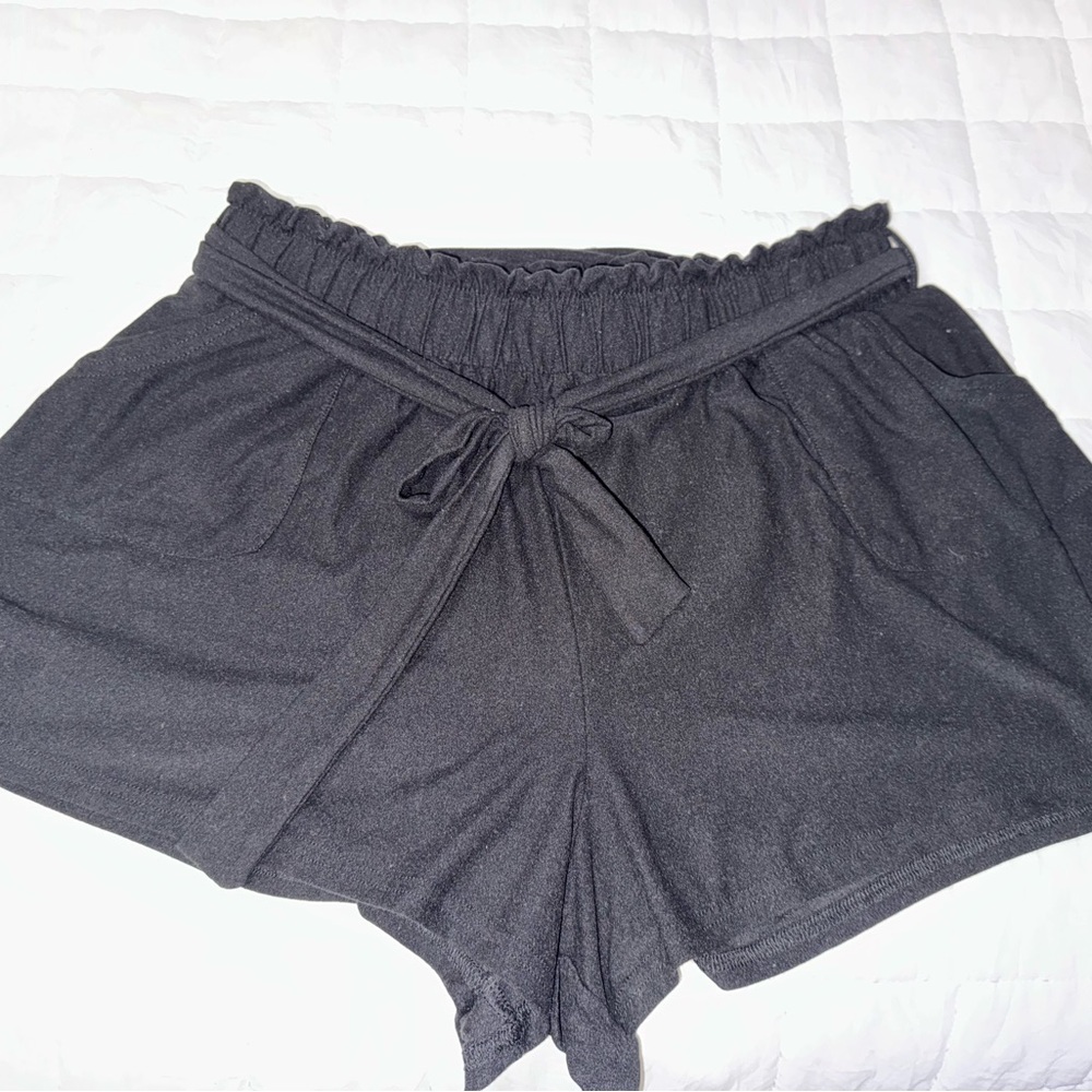 WMNS XL Rue21 Black Waist Tie Shorts